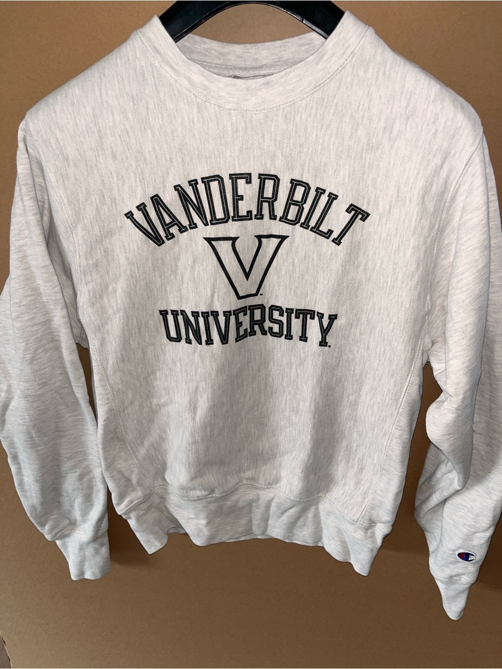Y2K Champion Reverse Weave Vanderbilt Commodores Crewneck Pullover Small Gray